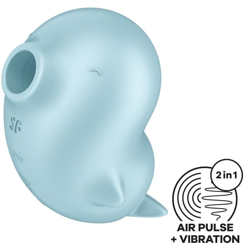 Satisfyer - Sassy Seal Stimolatore E Vibratore Blu - immagine 2
