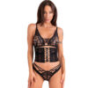 Livco Corsetti Fashion - Cinex Atlantin Lc 90704 Set Tre Pezzi Nero L/Xl
