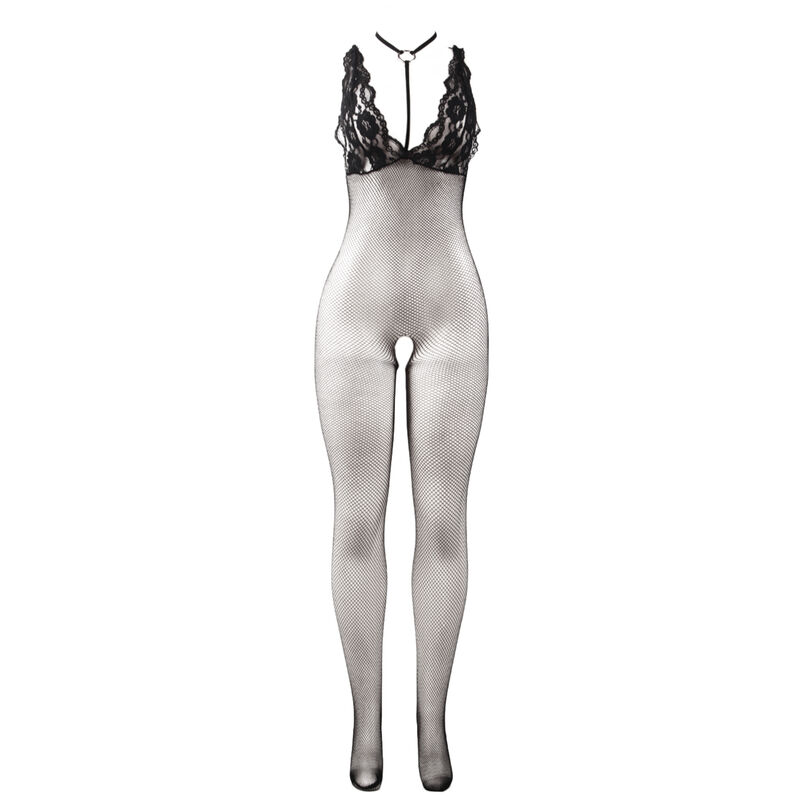 Subblime - 951993 Bodystocking a Rete Trasparente Nera Senza Cavallo Taglia Unica - immagine 5