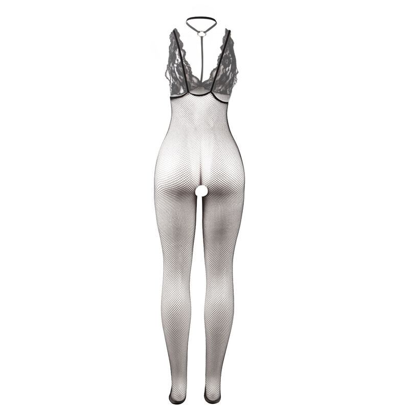 Subblime - 951993 Bodystocking a Rete Trasparente Nera Senza Cavallo Taglia Unica - immagine 6