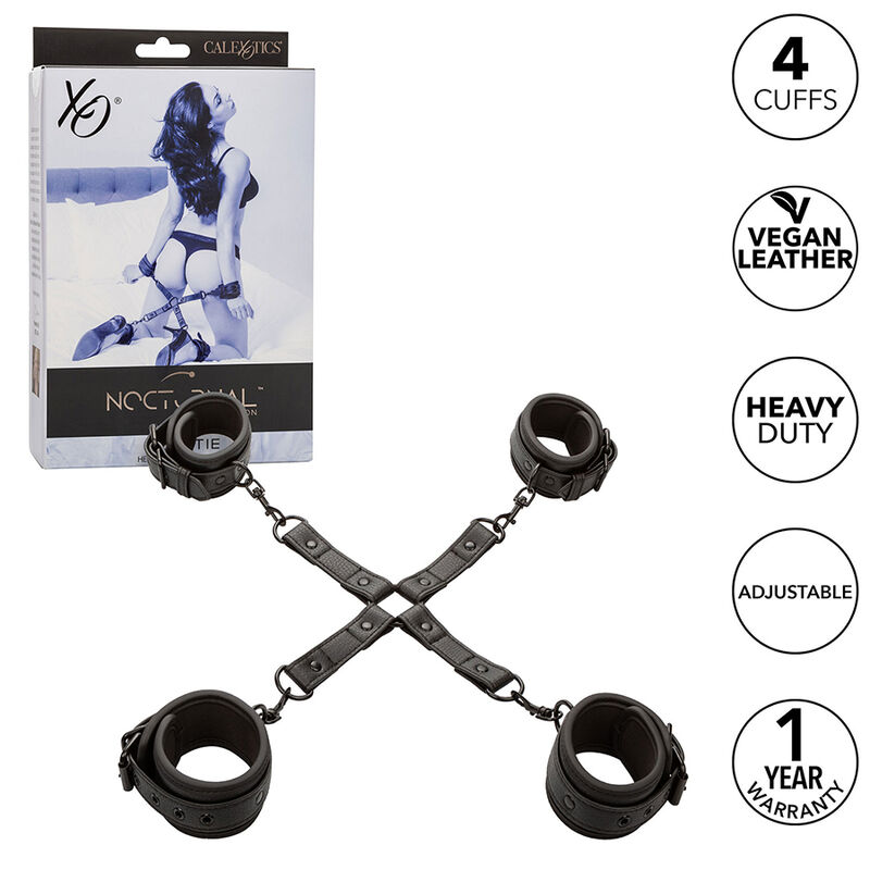 Calexotics - Nocturnal Connettore Hog Tie Cuero Regolabile Nero - immagine 2