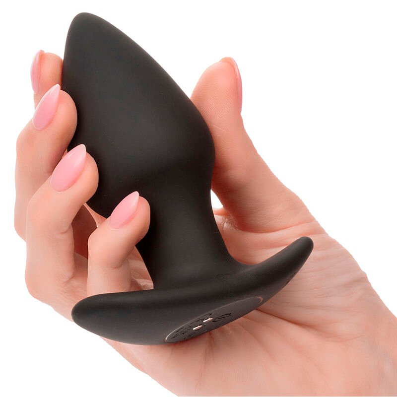 Calexotics - Rock Bottom Perfect Anal Plug 10 Vibrazioni Silicone Nero - immagine 6