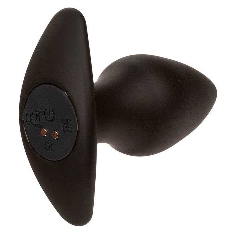 Calexotics - Rock Bottom Perfect Anal Plug 10 Vibrazioni Silicone Nero - immagine 4