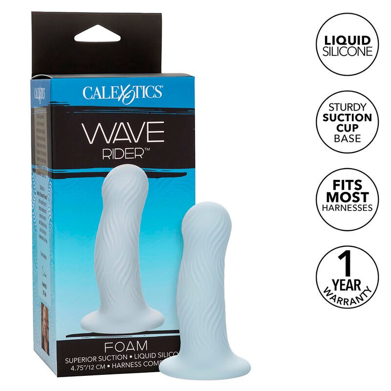Calexotics - Wave Rider Foam Anal Plug Blu - immagine 2