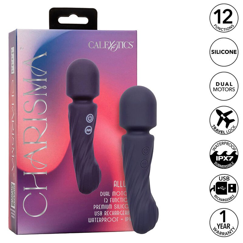 Calexotics - Charisma Allure Massaggiatore Doppio Motore 12 Funzioni 17,25 Cm X 4,5 Cm Viola - immagine 2