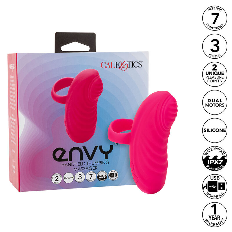 Calexotics - Envy Massaggiatore Palla Rotante Portatile 7 Vibrazioni Rosa - immagine 2