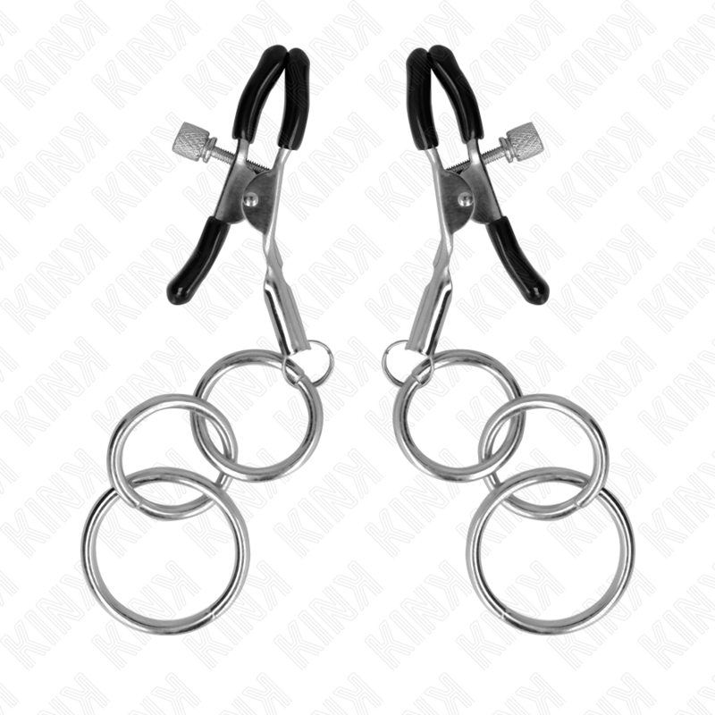 Kink - Morsetto per Capezzolo con 3 O-Ring 6 Cm - immagine 2