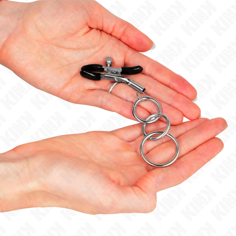 Kink - Morsetto per Capezzolo con 3 O-Ring 6 Cm - immagine 3