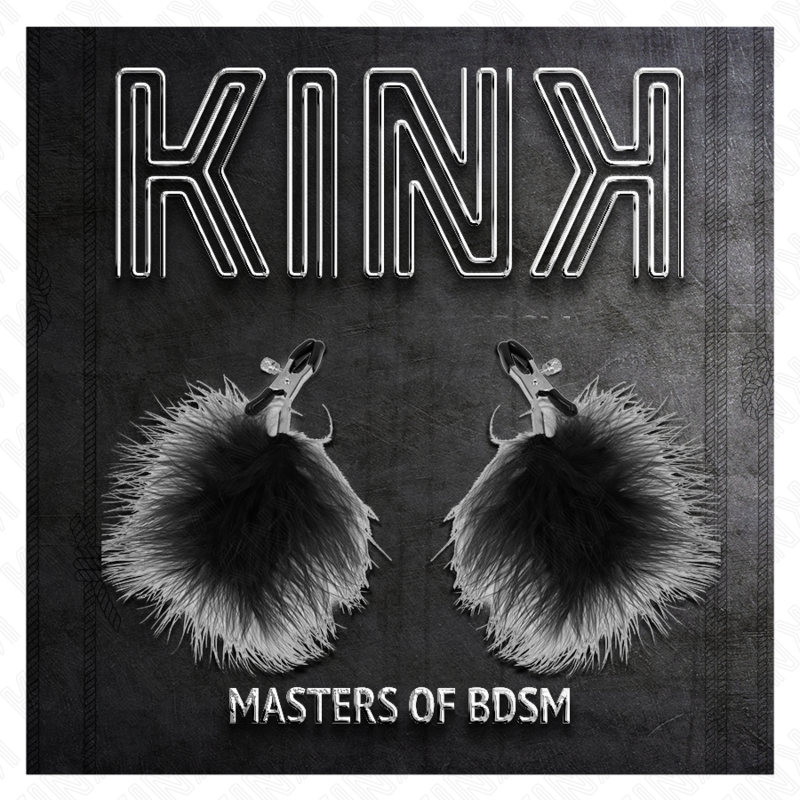 Kink - Pinza per Capezzoli Piuma Nera 7 Cm - immagine 4