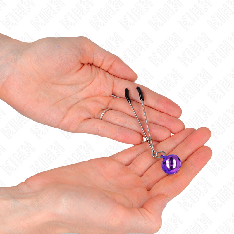 Kink - Pinze per Capezzoli a Campana Sottile Viola 7 Cm - immagine 3