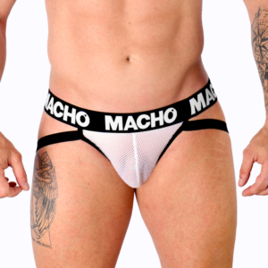 Macho - Mx26x1 Jock Grid Bianco