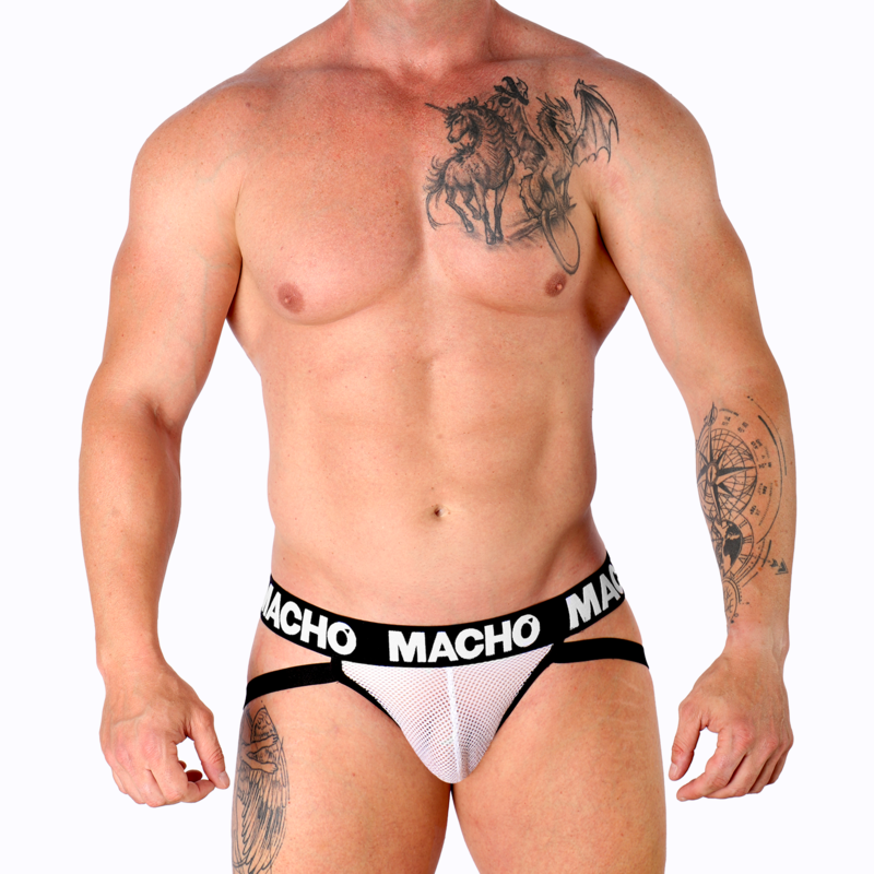 Macho - Mx26x1 Jock Grid Bianco - immagine 5