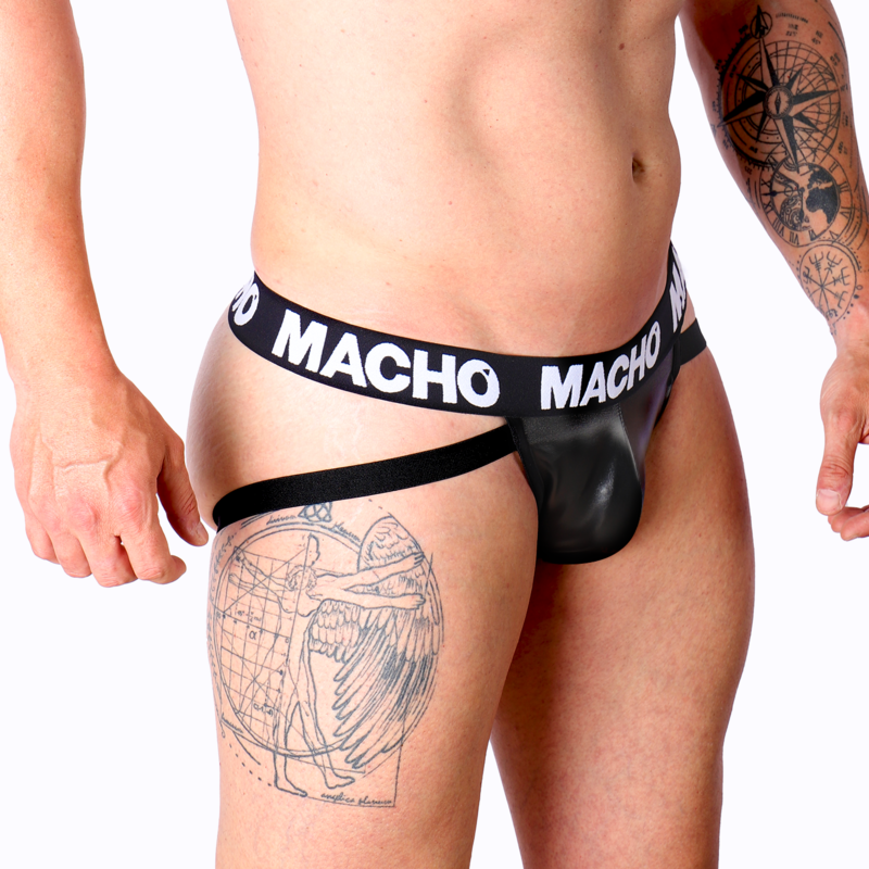 Macho - Mx25nc Jock Nero Pelle - immagine 2