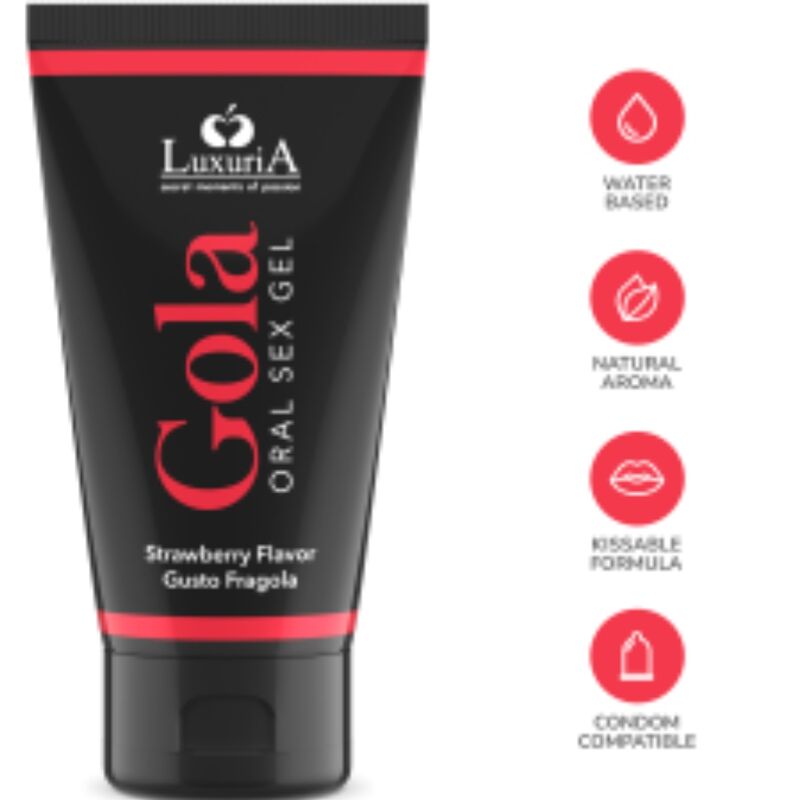 Intimateline Luxuria - Gel per Sesso Orale Gusto Fragola 50 Ml - immagine 4