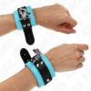 Kink - Resistenza da Polso Premium con Serratura Nero / Blu Regolabile 21-28 Cm X 5,5 Cm