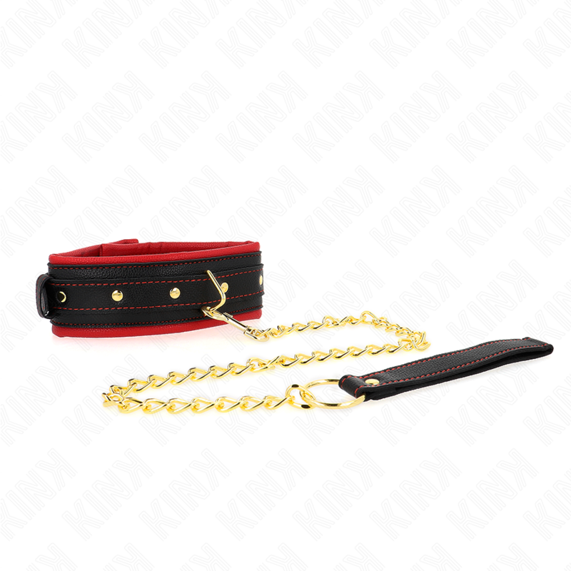 Kink - Collare con Guinzaglio in Tessuto Tinto Regolabile 33-48 Cm X 5,7 Cm - immagine 4