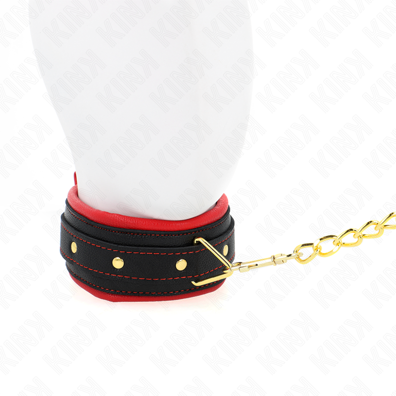 Kink - Collare con Guinzaglio in Tessuto Tinto Regolabile 33-48 Cm X 5,7 Cm - immagine 3