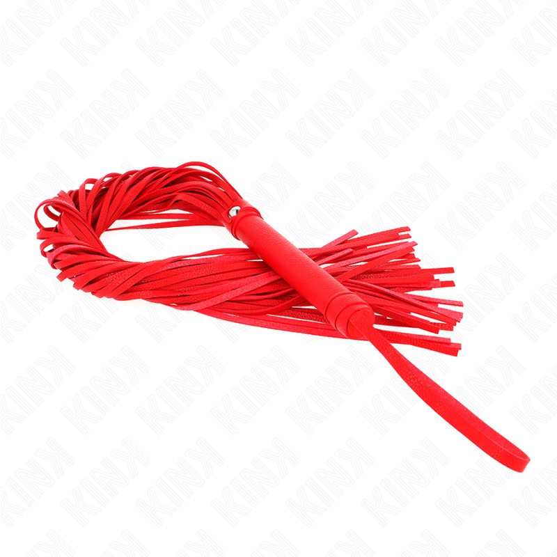Kink - Frusta in Pvc Morbido Rosso 70 Cm - immagine 2