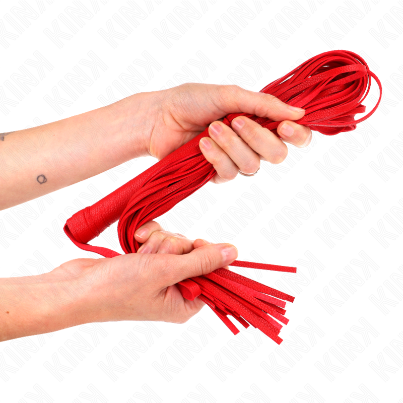 Kink - Frusta in Pvc Morbido Rosso 70 Cm - immagine 3
