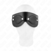 Kink - Maschera in Similpelle con Copri Occhi Rimovibili 22 X 9 Cm