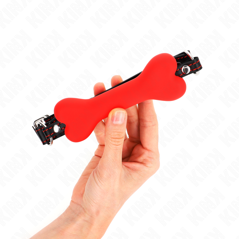 Kink - Osso Rosso 12 Cm Bavaglio 63 X 2 Cm - immagine 2
