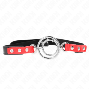 Kink - Gag con O-Ring Multipli 4/4,8 Cm Rosso 38 X 56 Cm