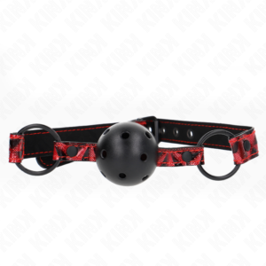 Kink - Palla con Motivo a Diamanti 4.5 Cm Gag Modello 2 64.5 Cm Regolabile 42-60 Cm