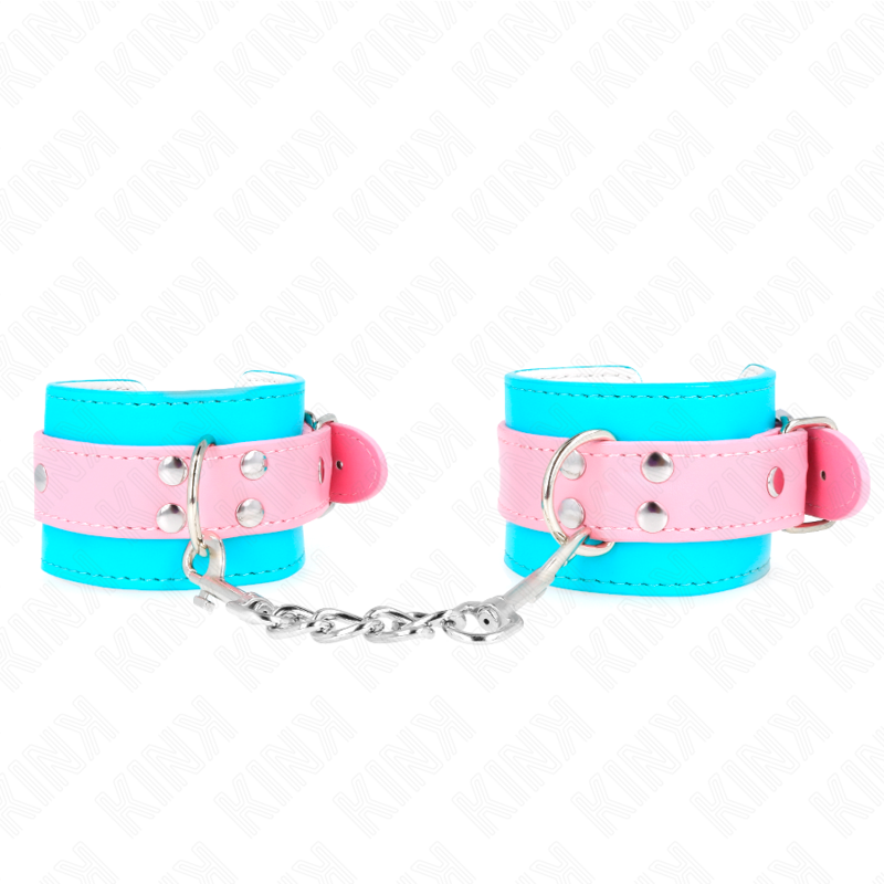Kink - Graziosi Poggipolsi Blu/Rosa Regolabili 16-28 Cm X 5 Cm - immagine 2