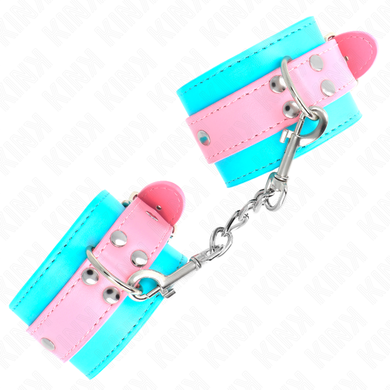 Kink - Graziosi Poggipolsi Blu/Rosa Regolabili 16-28 Cm X 5 Cm - immagine 3