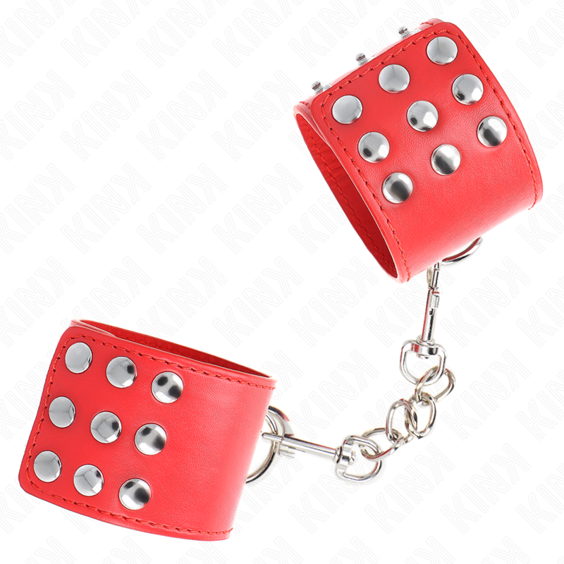 Kink - Resistenza da Polso con Chiusura a Scatto Rosso Regolabile 19-24 Cm X 5,5 Cm - immagine 3
