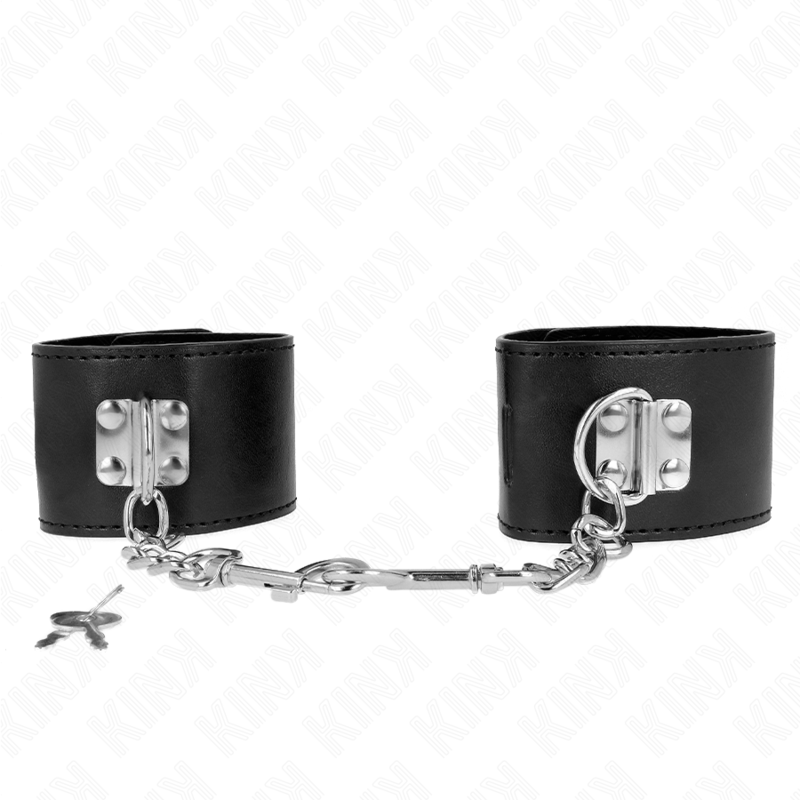 Kink - Resistenza da Polso con Chiusura a Lucchetto Nero Regolabile 16-23 Cm X 5,5 Cm - immagine 2