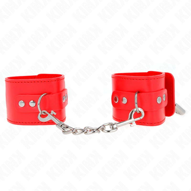 Kink - Resistenza da Polso con Chiusura a Lucchetto Rosso Regolabile 16-23 Cm X 5,5 Cm - immagine 2