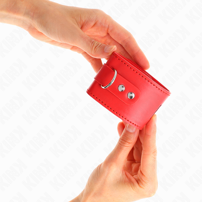 Kink - Resistenza da Polso con Chiusura a Lucchetto Rosso Regolabile 16-23 Cm X 5,5 Cm - immagine 4