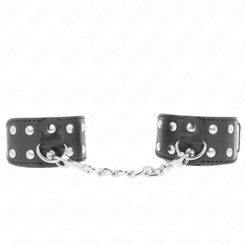 Kink - Cinturini con Doppia Linea di Borchie Regolabili Nero - immagine 2