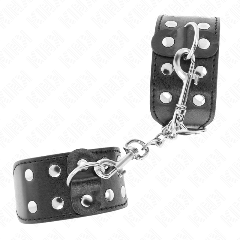 Kink - Cinturini con Doppia Linea di Borchie Regolabili Nero - immagine 3