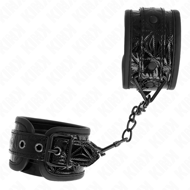 Kink - Resistenza da Polso con Motivo a Diamanti Nero Regolabile 17-26 Cm X 5,5 Cm - immagine 3