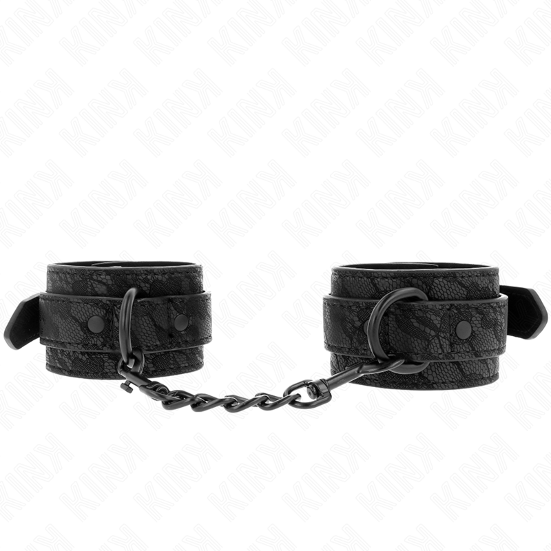 Kink - Polsi Ricoperti di Pizzo Scuro Regolabili Nero 19-26 Cm - immagine 2