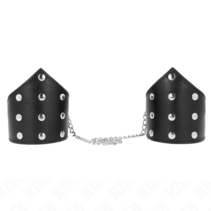 Kink - Bracciali Stile Punto Nero con Catena Regolabile 17-23 Cm X 8,5 Cm - immagine 2
