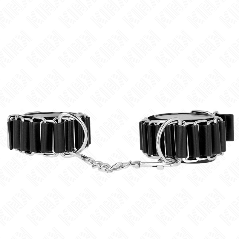 Kink - Tenuta da Polso Sottile a Cerniera Nera Regolabile 16-22 Cm X 3,5 Cm - immagine 2
