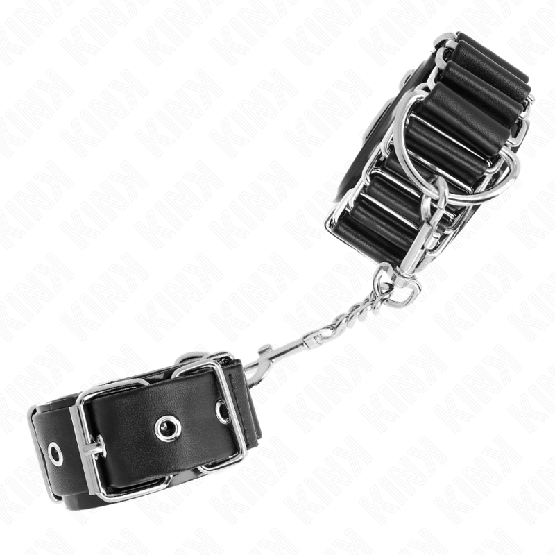 Kink - Tenuta da Polso Sottile a Cerniera Nera Regolabile 16-22 Cm X 3,5 Cm - immagine 3