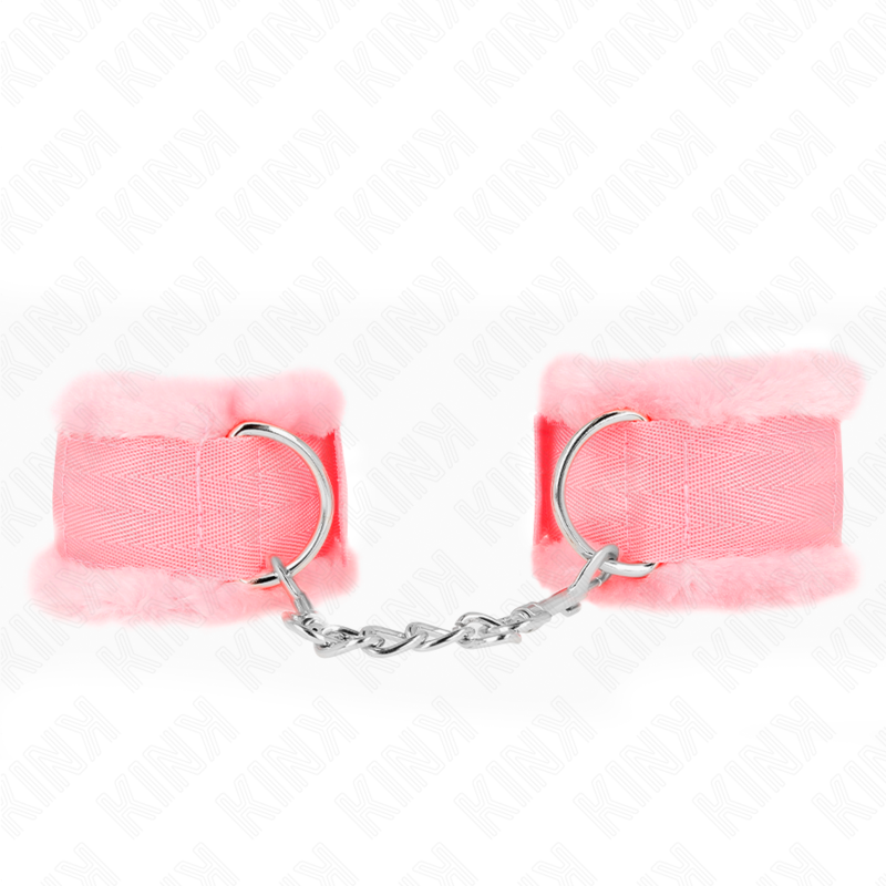Kink - Poggipolsi Foderati in Pelliccia Rosa Regolabile 17-31 Cm X 7 Cm - immagine 2