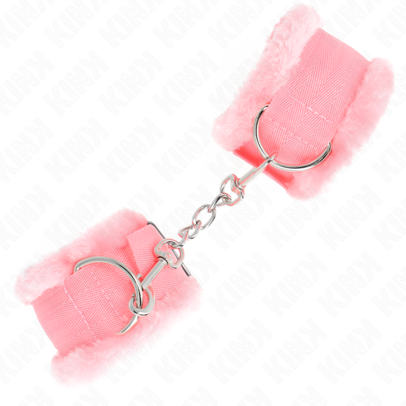 Kink - Poggipolsi Foderati in Pelliccia Rosa Regolabile 17-31 Cm X 7 Cm - immagine 3
