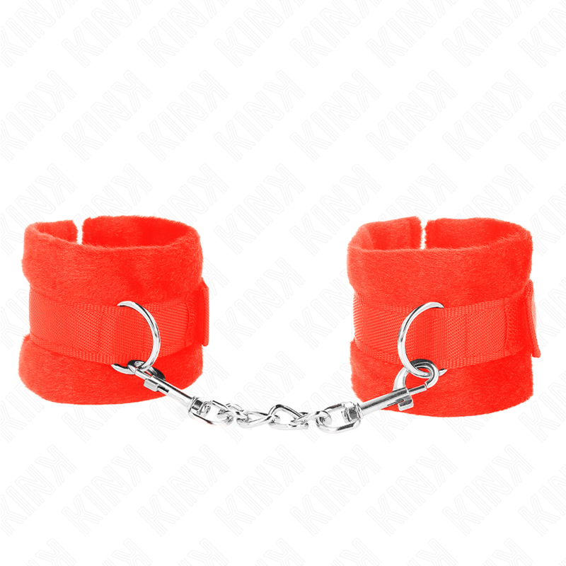 Kink - Polsini in Pelliccia per Principianti Rosso 30 X 7 Cm - immagine 2