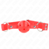 Kink - Ball Gag Completo Rosso Cavo Duro 62 X 2 Cm