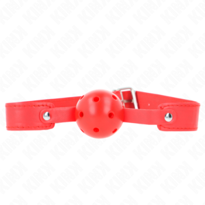 Kink - Palla Traspirante Rossa 4,5 Cm Bavaglio 65 X 2,5 Cm