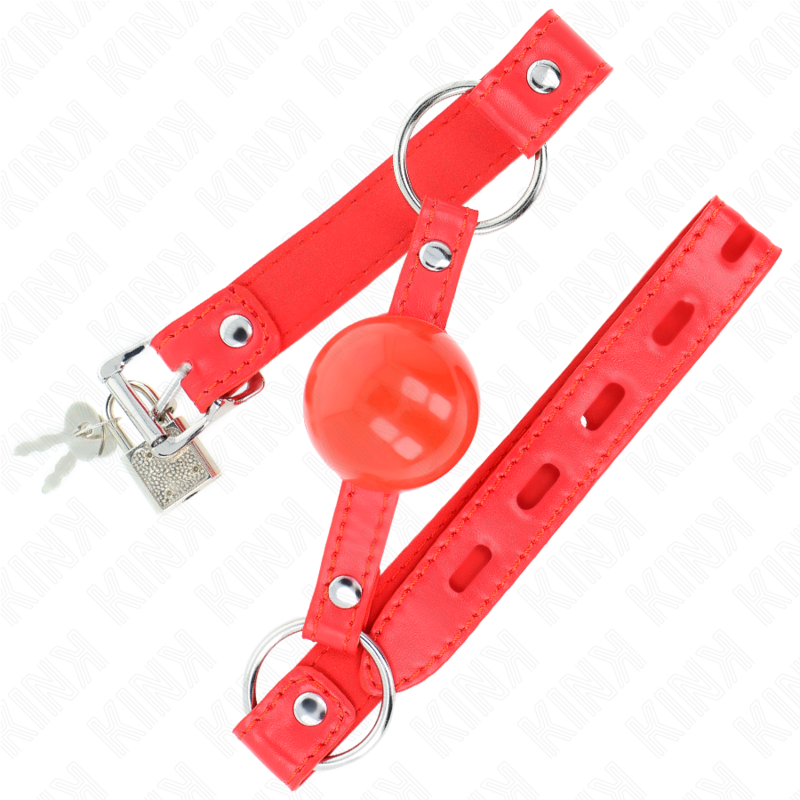 Kink - Balla in Tpe 4 Cm con Serratura Rosso 60 X 2 Cm - immagine 2