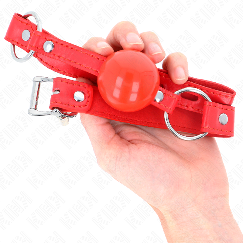 Kink - Balla in Tpe 4 Cm con Serratura Rosso 60 X 2 Cm - immagine 4