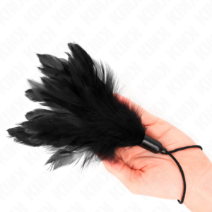 Kink - Piume Tickle con Manico in Corda Base in Plastica 15 Cm