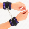 Kink - Resistenza da Polso Corta in Pizzo di Velluto e Fascia in Nylon Viola/Nero 23 X 6,5 Cm