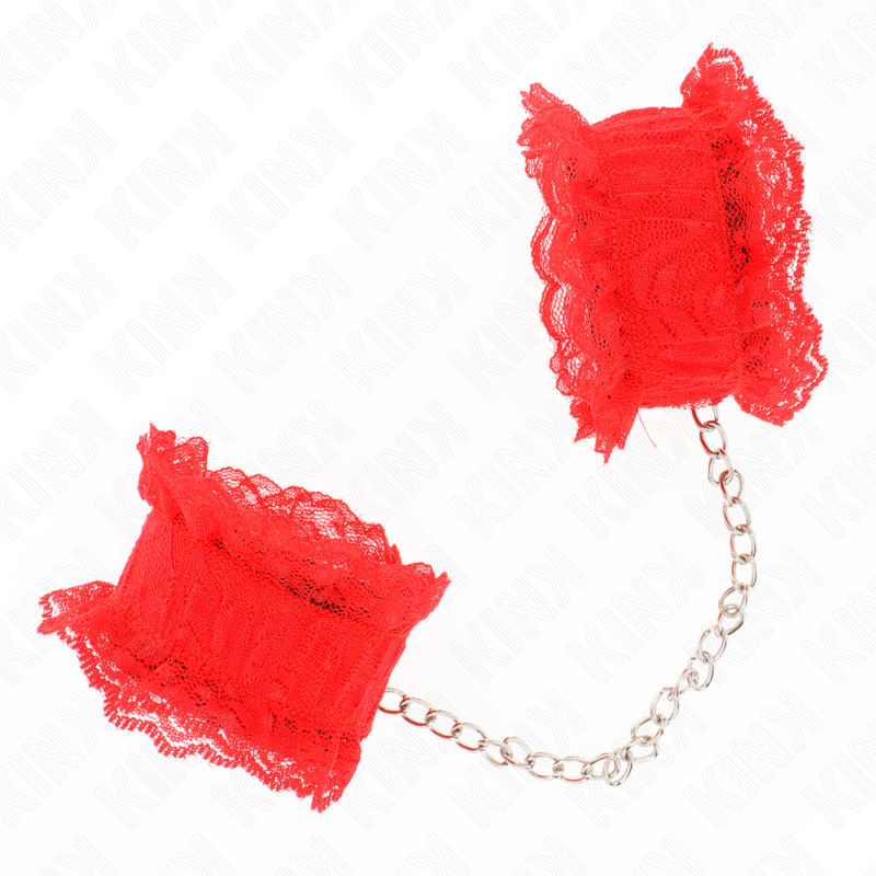 Kink - Cinturino da Polso Elastico in Pizzo Rosso - immagine 3